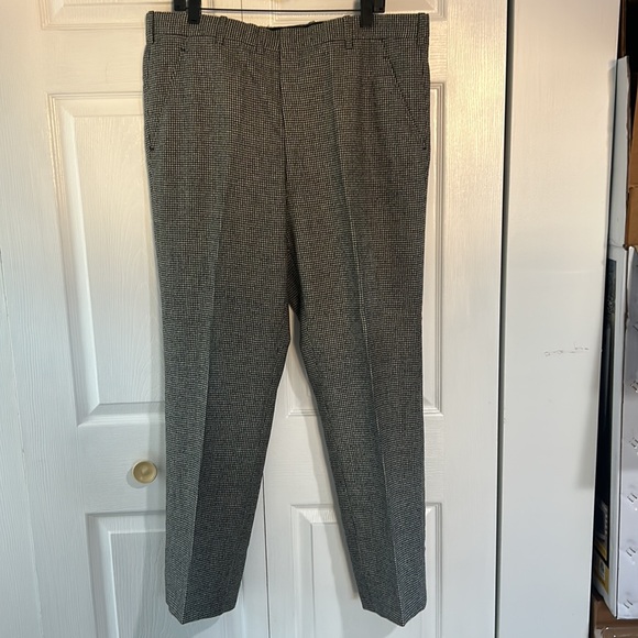Men’s Custom High End Tailored Dress Pants Size 40 Houndstooth Pattern - Picture 7 of 8